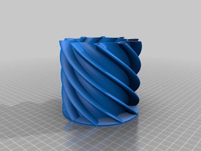 my customized customisable spirograph vase 1 math art 3d print model - Mito3D