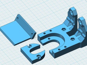 p3steel mk2 retravailler adaptateur led 3d de l'imprimante pièces e3d hotend montage prusa i3 rework 3d print model - Mito3D