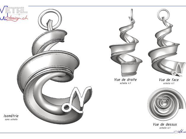 astrear capricorne des boucles d'oreilles bijoux doreilles 3D print model - Mito3D