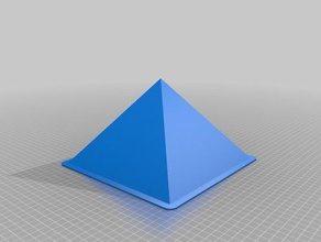 great pyramid geometric model buildings structures 3d print model - Mito3D