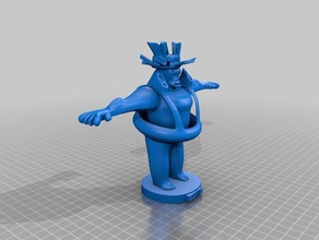 ezekiel creatures blender character gorilla high school king regis student project 3d print model - Mito3D