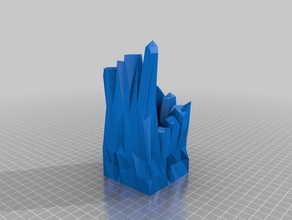cavern buildings structures abstract art architecture blender high school regis student project 3d print model - Mito3D