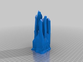 iceberg buildings structures abstract art architecture blender high school student project 3d print model - Mito3D