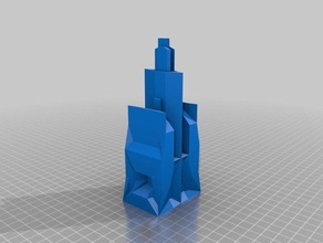 abstract architecture buildings structures blender high school regis student project 3d print model - Mito3D