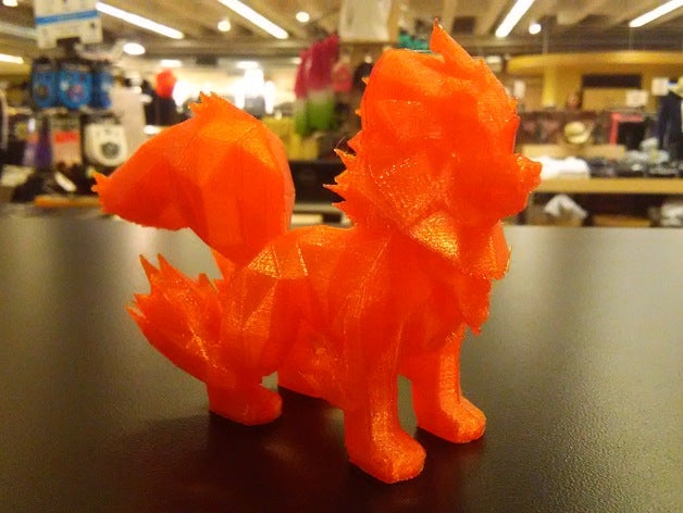 arcanine fisso sculture pokemon 3D print model - Mito3D