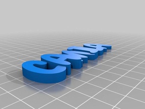 mon personnalisés iamburnystext nom trousseau de clé organisation 3d print model - Mito3D
