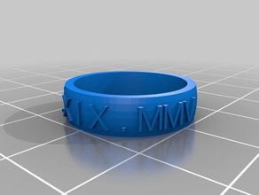 meus 3 19 anel 3d impressão personalizado 3d print model - Mito3D