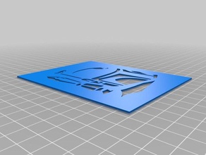 boba fett pochoir art outils personnalisé 3d print model - Mito3D