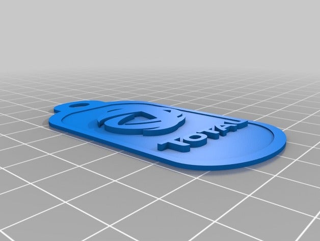 logo de total porte cl&eacutes des signes logos 3D print model - Mito3D