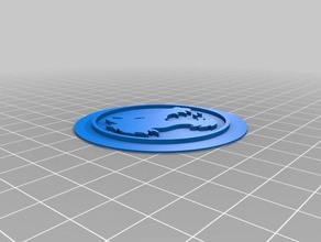 lupi dragoni logo distintivo giochi 3d print model - Mito3D