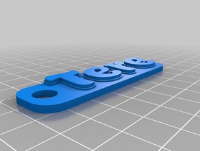 tere 001 keychains customized 3d print model - Mito3D