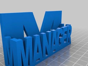 manager business card holder 3d printing 3d print model - Mito3D