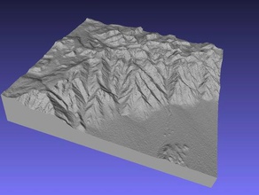 mount whitney california öğrenme Jeodezi coğrafya Jeoloji kabartma kaldırdı topografya 3d print model - Mito3D