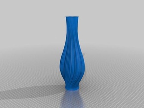 fracvase2 decor fractal spiral vase 3d print model - Mito3D