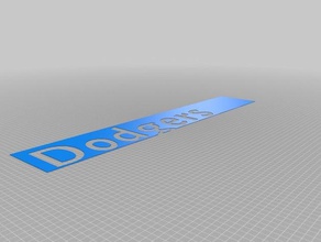 dodger işaretler logoları özelleştirilmiş 3d print model - Mito3D