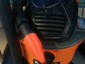 parametric nozzle vacuum cleaner tools customizable customizer hose workshop 3d print model - Mito3D