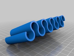 flex-forme de fil organisateur v2 3d l'impression ordinateur le cordon électrique 3d print model - Mito3D