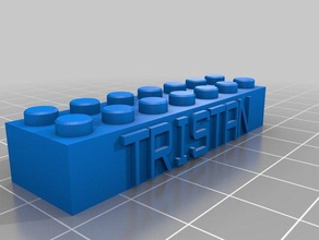 tristan inşaat oyuncaklar özelleştirilmiş 3d print model - Mito3D