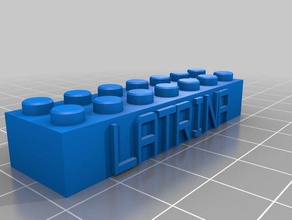 latrina la construction les jouets personnalisé 3d print model - Mito3D