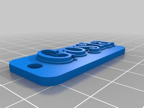 gosia i portachiavi personalizzato 3d print model - Mito3D