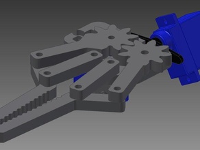 basit bir kol robot gripper diy 9g servo 3d print model - Mito3D