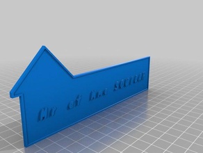 meu personalizados, porta, placa de nome ao ar livre jardim 3d print model - Mito3D