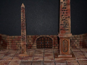 openforge 20 cleopatras agulha obelisco brinquedo jogo os acessórios dnd telhas dungeon miniaturas openforge2 pathfinder rpg tampo de mesa terreno 3d print model - Mito3D