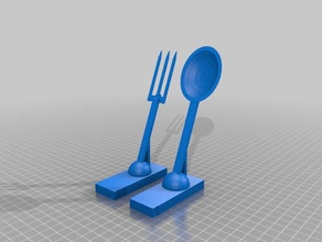 enablecreatetime1 tenedor cuchara 3d impresión 3d print model - Mito3D