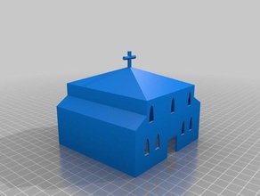 igreja 3d impressão 3d print model - Mito3D