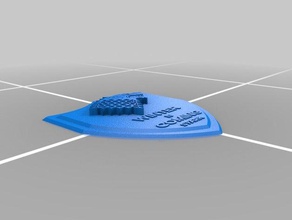 jeu de trônes la maison stark bouclier 3d l'impression 3d print model - Mito3D