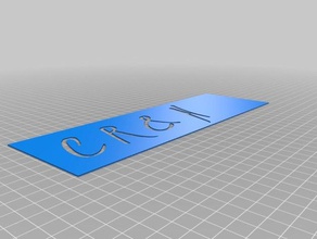 crn signs logos customized 3d print model - Mito3D