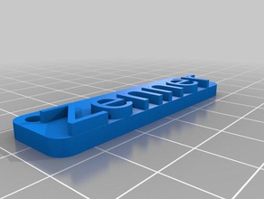 il mio personalizzato nome intelligente tag i segni loghi 3d print model - Mito3D