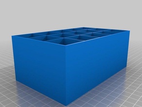 bote de lápices colores 5x3 organización personalizado 3d print model - Mito3D