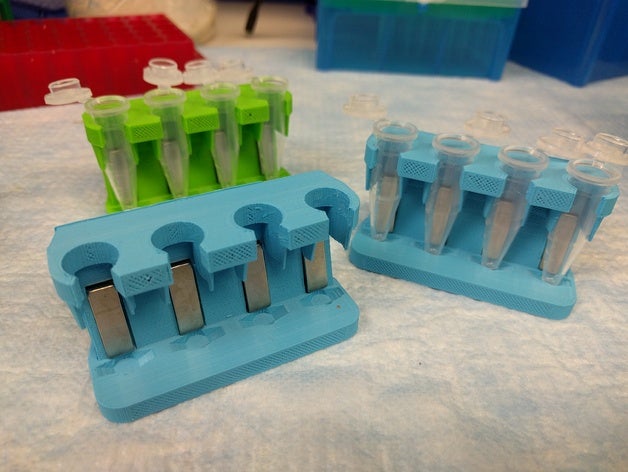 magnétique rack biologie 3D print model - Mito3D