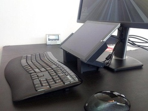 microsoft surface ergonomic base computer dock holder pro tablet 3d print model - Mito3D