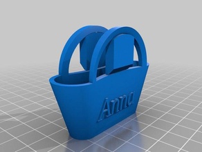 linas barbie borsa a mano giocattolo gioco accessori personalizzato 3d print model - Mito3D