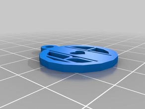 monogram kolye takı özelleştirilmiş 3d print model - Mito3D
