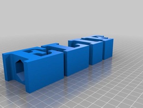 meu texto personalizado porta-lápis sinais logotipos 3d print model - Mito3D