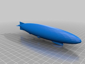 zeppelin vehicles blender high school regis student project 3d print model - Mito3D
