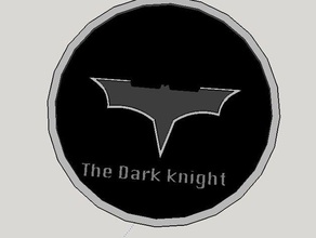 3d printable dark knight coin batman other sketchup 3d print model - Mito3D