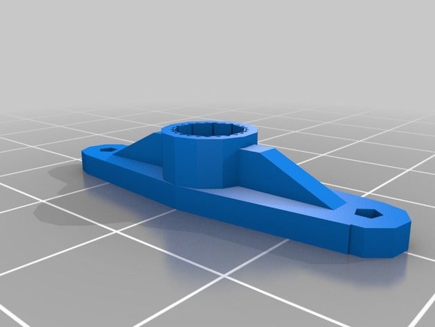 meu personalizados paramétrico servo braços 2f 3f robótica 3D print model - Mito3D