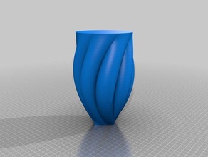 twisted vase 3d printing lofted 3d print model - Mito3D