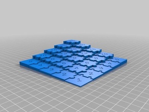 meine angepasste Multiplikation puzzle-generator math Kunst 3d print model - Mito3D
