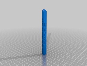 il mio personalizzato triangolare penna ufficio 3d print model - Mito3D