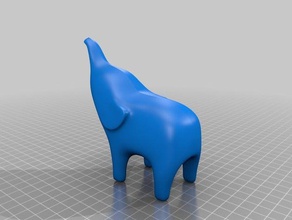 elephant 1 3d printers animal gift 3d print model - Mito3D
