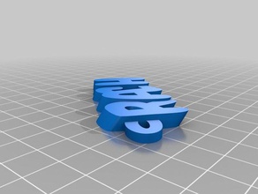rach fob iamburnystext nome de chaveiro, pingente organização personalizado 3d print model - Mito3D