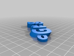 meu greg iamburnystext nome de chaveiro, pingente organização personalizado 3d print model - Mito3D