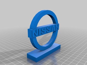 nissan logo signs logos cars 3d print model - Mito3D