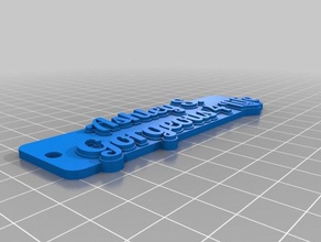 ashley 4 lifetag-Schlüsselanhänger Schlüsselanhänger angepasst 3d print model - Mito3D