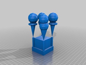 ice cream tower buildings structures architectural architecture blender high school student project 3d print model - Mito3D